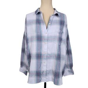 Sonoma XXL Plaid Long Sleeve Top